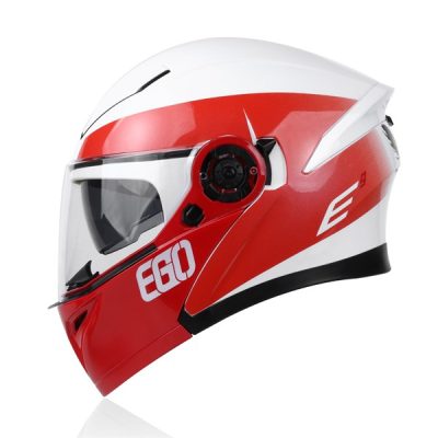 Nón lật hàm EGO E9 trắng đỏ - Ảnh 2