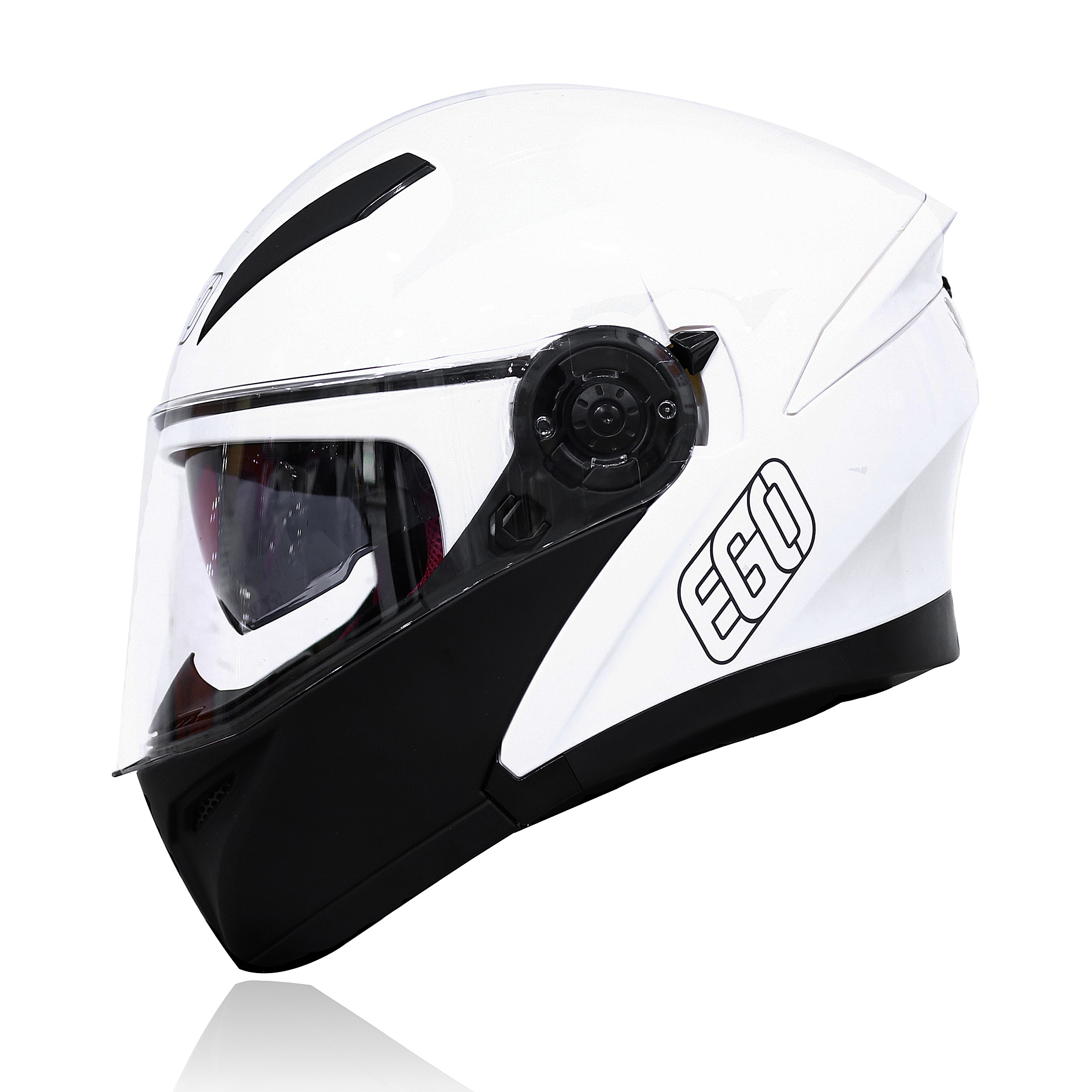 MŨ LẬT HÀM EGO E9 TRẮNG ĐEN