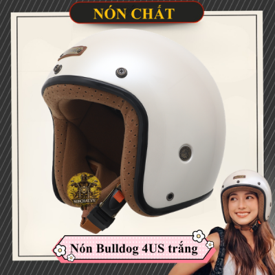Nón Bulldog 4US trắng
