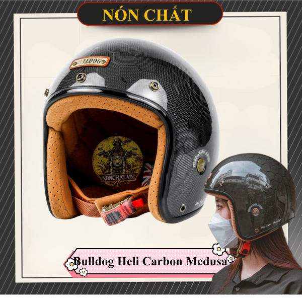Nón Bulldog Heli Carbon Medusa