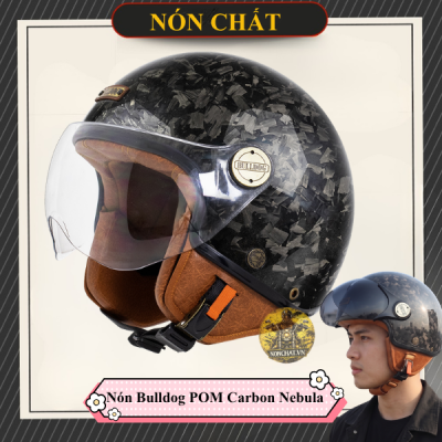 Nón Bulldog POM carbon Nebula