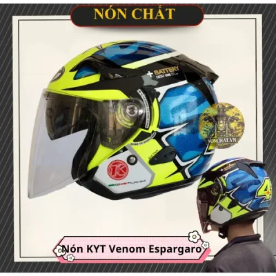 Nón KYT Venom espargaro xanh dương