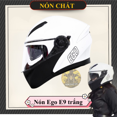 Nón lật hàm EGO E9 trắng