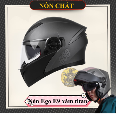 Nón lật hàm EGO E9 xám titan
