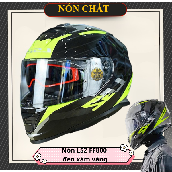 MŨ LS2 FF800 đen vàng