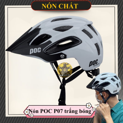 Nón POC P07 trắng bóng