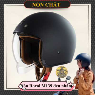 Nón Royal M139 đen nhám