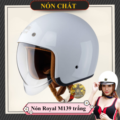 Nón Royal M139 trắng
