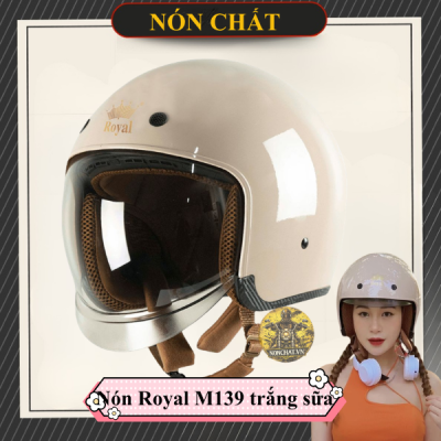 Nón Royal M139 trắng sữa
