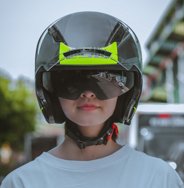 Mũ LS2 OF600 Black H-V Yellow - Ảnh 3