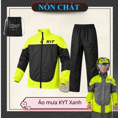 Áo mưa bộ KYT Xanh