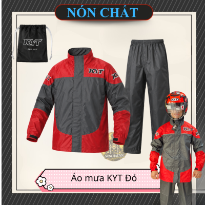 Áo mưa bộ KYT đỏ