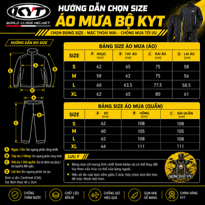 Áo mưa bộ KYT đỏ - Ảnh 5