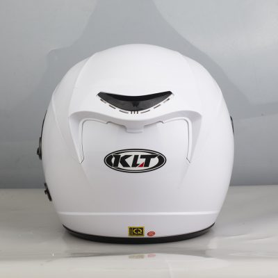 Nón 3/4 2 Kính KLT Trắng Bóng - Ảnh 3