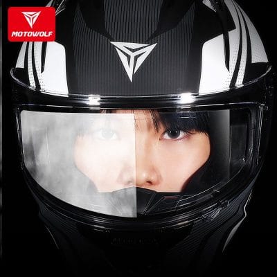 Dán chống sương mờ cho mũ bảo hiểm Pinlock Motowolf - Ảnh 3