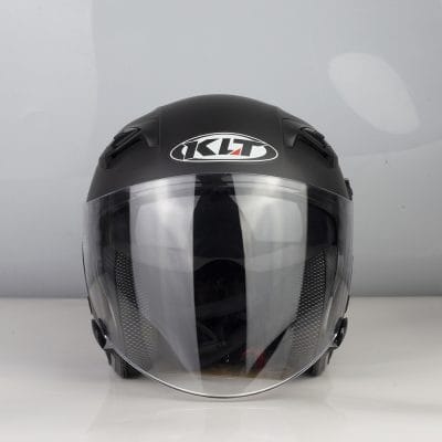 Mũ 3/4 2 Kính KLT Đen Nhám - Ảnh 2