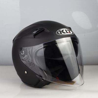 Mũ 3/4 2 Kính KLT Đen Nhám - Ảnh 7