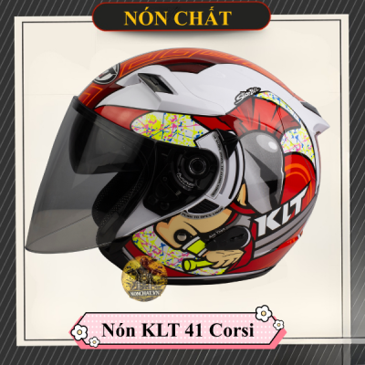 Mũ 3/4 2 Kính KLT COSI