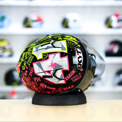 Nón KYT NFJ Espargaro Misano 2020 (41 Xanh Hồng) - Ảnh 2