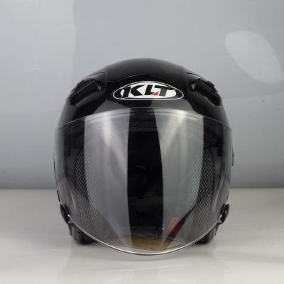 Mũ 3/4 2 Kính KLT Đen Bóng - Ảnh 2