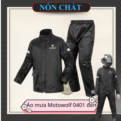 Áo Mưa Bộ Motowolf  MDL0401 Đen