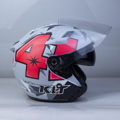 Mũ 3/4 2 Kính 41 Xanh Hồng - Ảnh 5