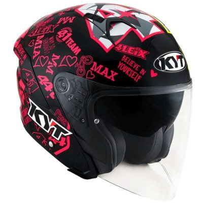 Nón KYT NFJ Espargaro Misano 2020 (41 Xanh Hồng) - Ảnh 3