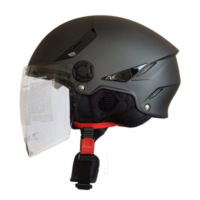 Nón 1/2 KYT Tiger Jet Đen Nhám - Ảnh 2