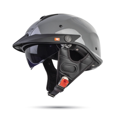 Nón LS2 OF590 Xám Xi Măng - Ảnh 2