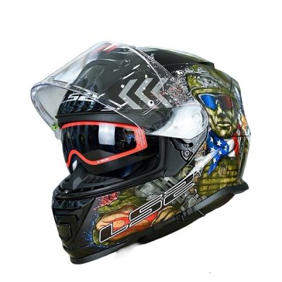 Nón Ls2 FF800 Gloss Commando - Ảnh 2