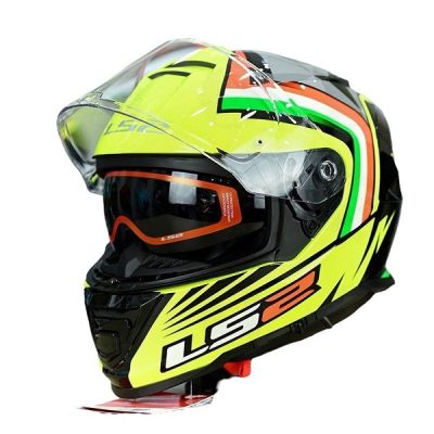 Nón Ls2 FF800 Nepa Replica H-V Yellow Black - Ảnh 2