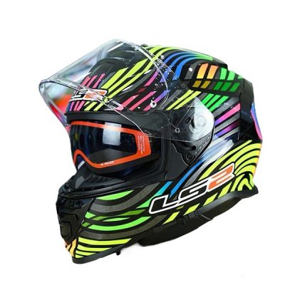 Nón Ls2 FF800 Power Black Rainbow - Ảnh 2