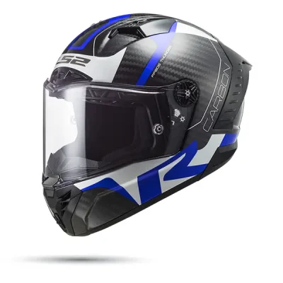 Nón Ls2 FF805 CRacing1 Blue White - Ảnh 2