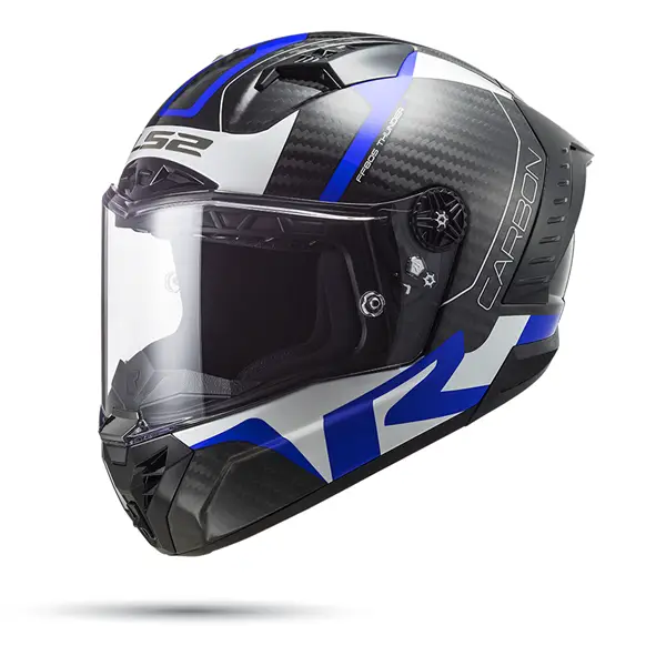 Nón Ls2 FF805 CRacing1 Blue White - Ảnh 2