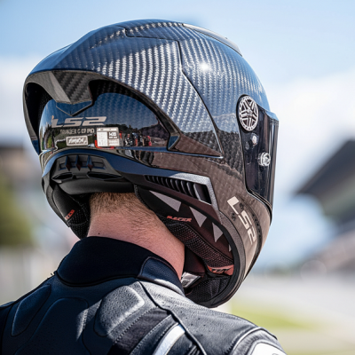 Nón LS2 FF805 Thunder FIM Carbon - Ảnh 3