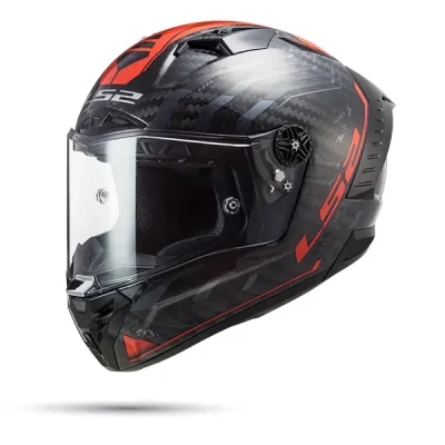 Nón LS2 FF805 Sputnik Gloss Metal Red - Ảnh 2