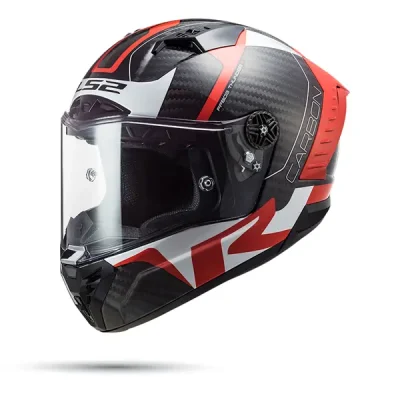 Nón Ls2 FF805 CRacing1 Gl.red White - Ảnh 2
