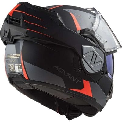 Nón LS2 FF900 Lật Hàm Codex Black Titanium - Ảnh 4