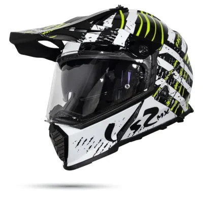 Nón LS2 MX436 Evo Cào Cào Verve Black White - Ảnh 2