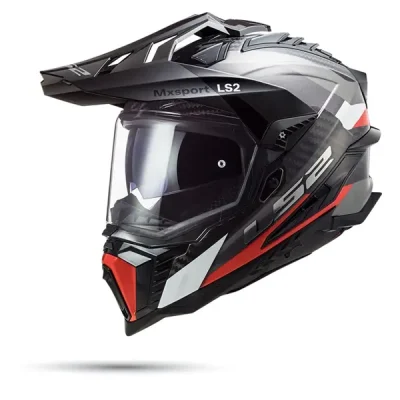 Nón LS2 MX701 Cào Cào Carbon Frontier G.Titanium Red - Ảnh 2