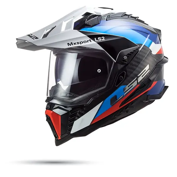 Nón LS2 MX701 Cào Cào Carbon Frontier G.Black Blue - Ảnh 2