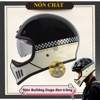 Nón Bulldog DOGO Đen Trắng