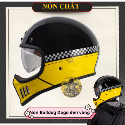 Nón Bulldog DOGO Đen Vàng