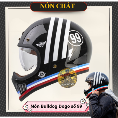 Nón Bulldog DOGO Đen Số 99