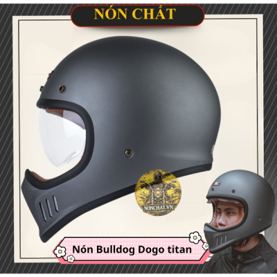 Nón Bulldog DOGO xám titan