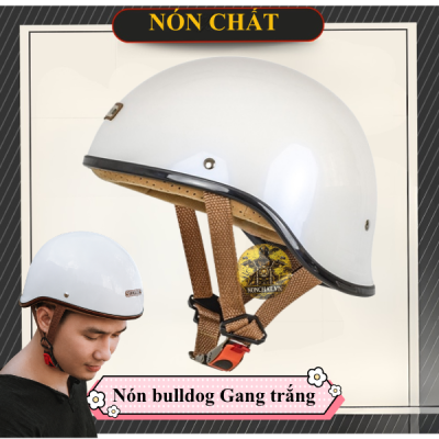 Nón Bulldog Gang Trắng Bóng