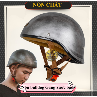 Nón Bulldog Gang Xước Bạc