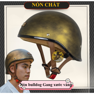 Nón Bulldog Gang Xước Vàng