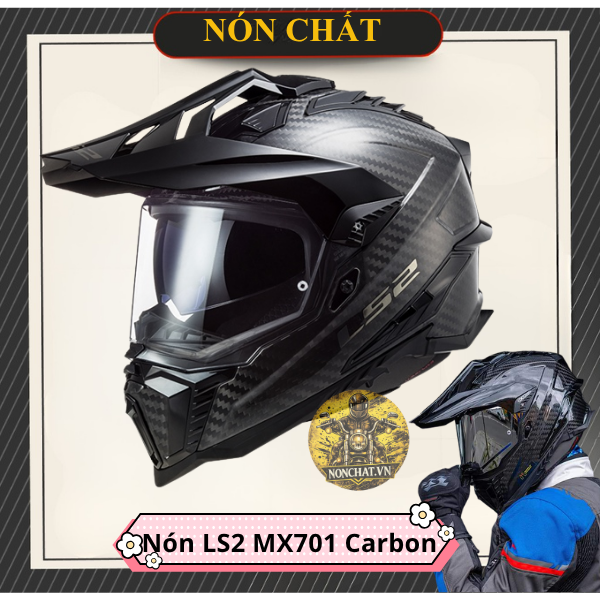 Nón LS2 MX701 Cào Cào Carbon