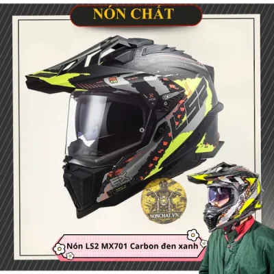 Nón LS2 MX701 Cào Cào Carbon Extend Gloss H-V Yellow